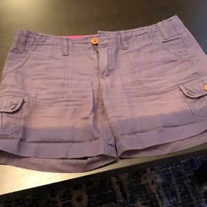 Faded navy shorts